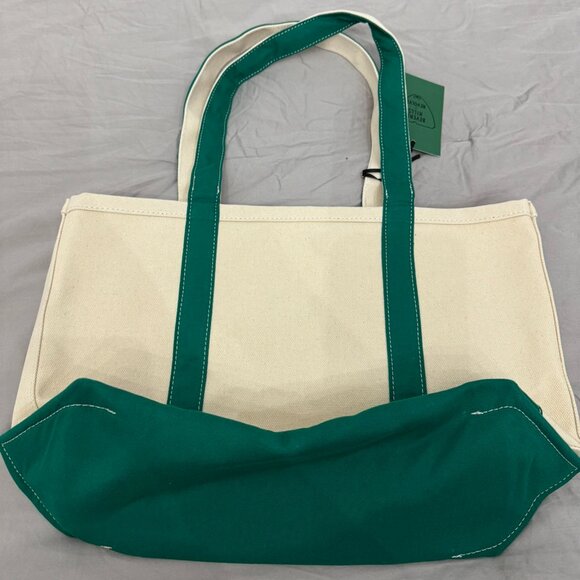 REVOLVE x BEVERLY HILLS Green & Cream Tote Bag - NWT! - Picture 5 of 6
